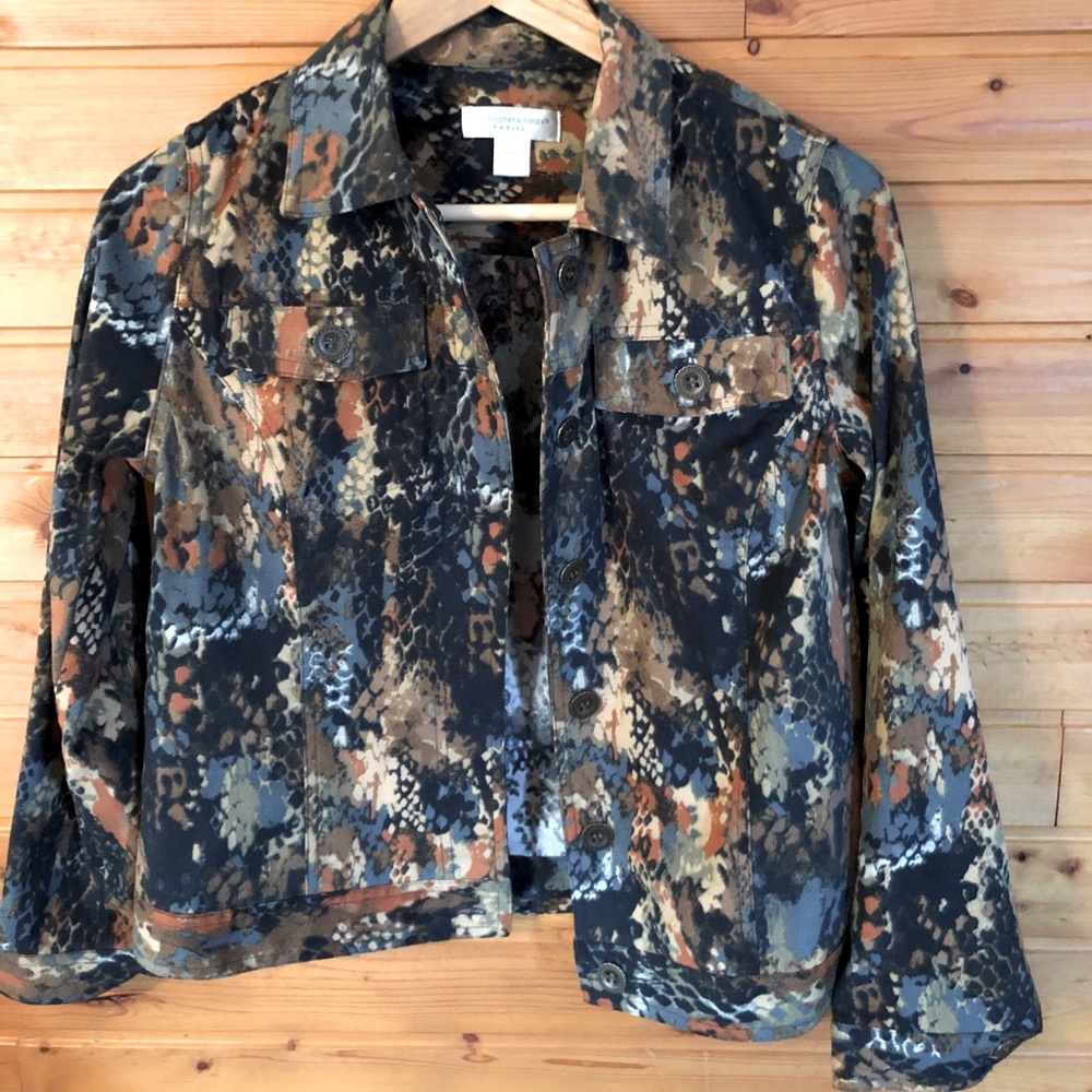 Christopher & banks soft jacket/ button down